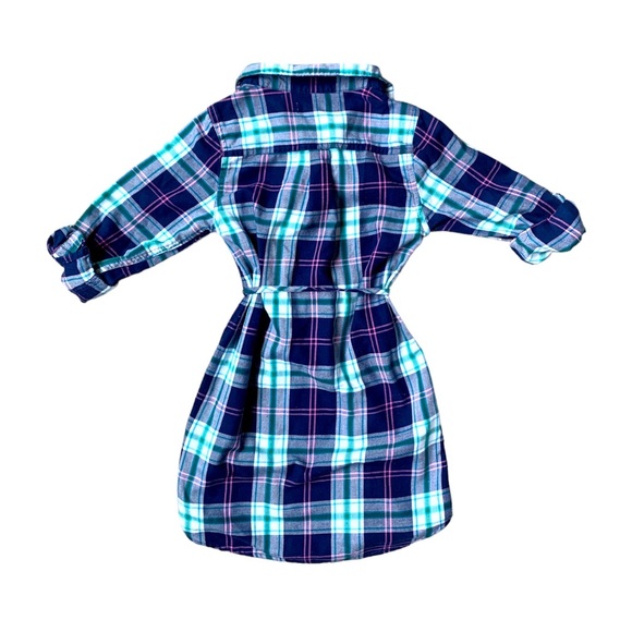 Girls Cozy Flannel Dress - Picture 2 of 3